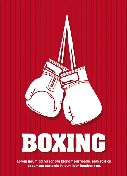 Diseño de boxeo — Vector de stock