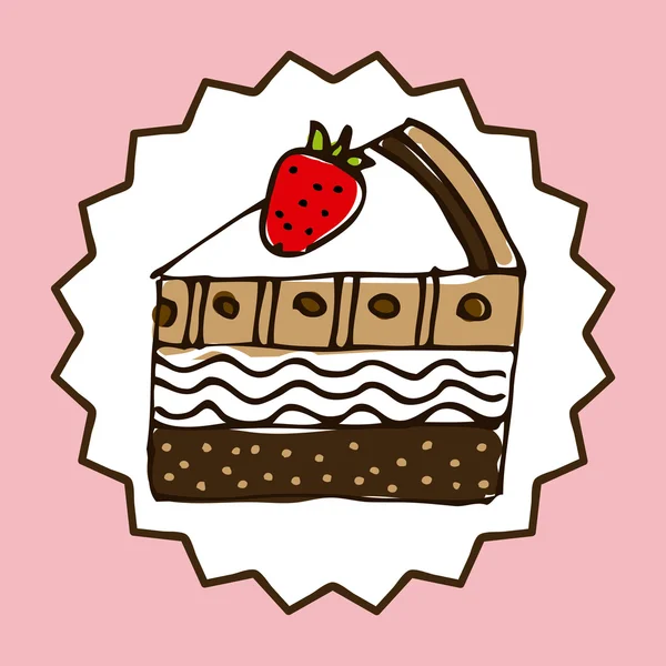 ケーキのデザイン — ストックベクタ