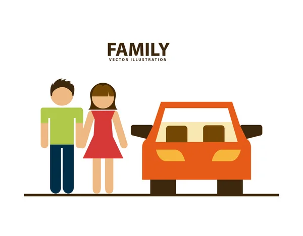 Familie ontwerp — Stockvector