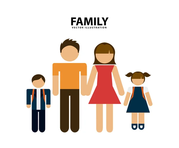 Familie ontwerp — Stockvector