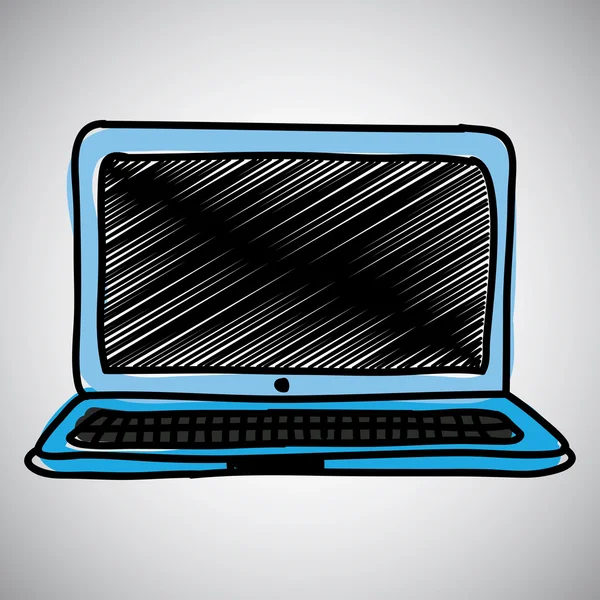 Design de laptop — Vetor de Stock