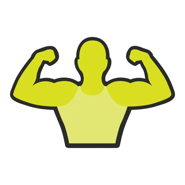 Bodybuilder ontwerp — Stockvector