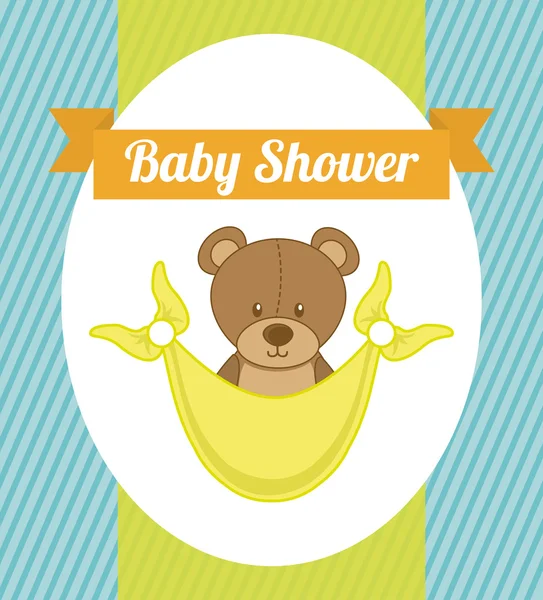 Baby douche ontwerp — Stockvector