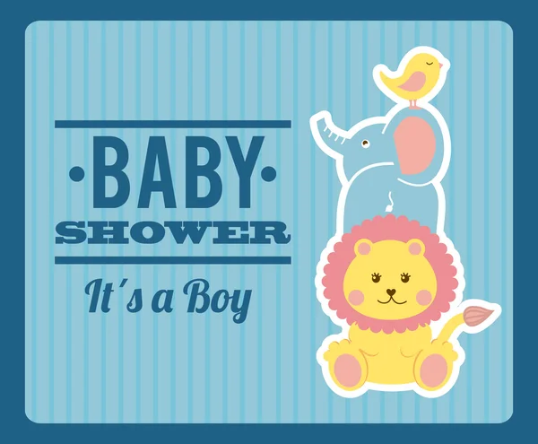 Conception de douche bébé — Image vectorielle