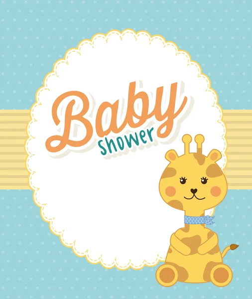 Baby douche ontwerp — Stockvector