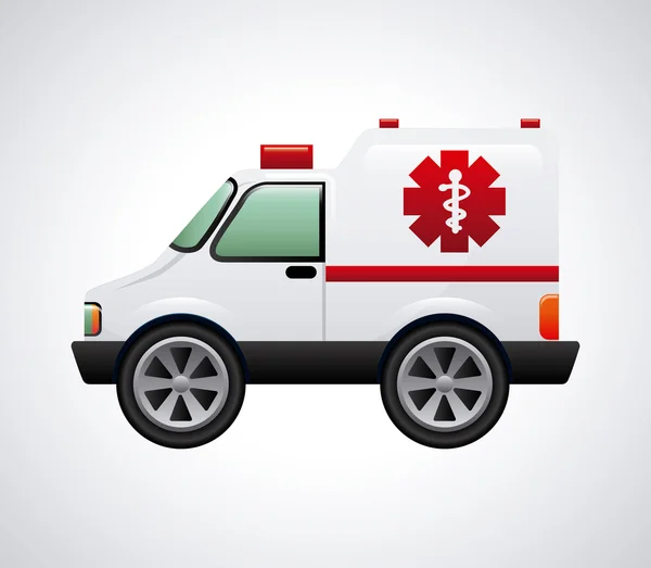 Ambulans tasarım — Stok Vektör
