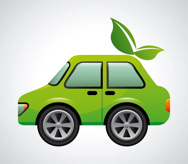 Diseño de coche ecológico — Vector de stock