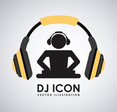 DJ simgesi tasarım 