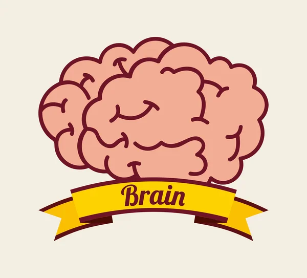 Brain design — Stock Vector