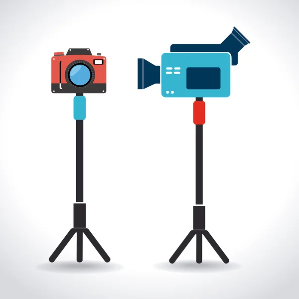 Ontwerp van de camera — Stockvector