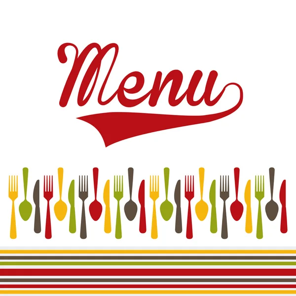 Conception de menu — Image vectorielle