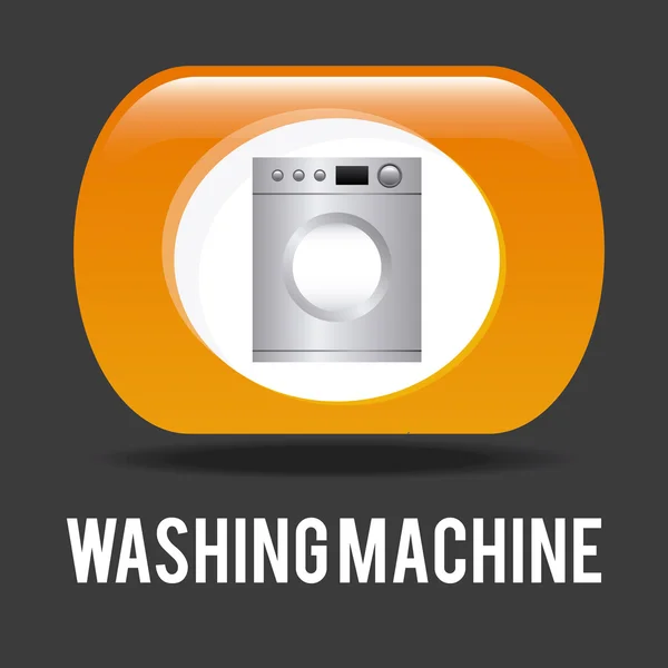 Washing machine design — Stock Vector