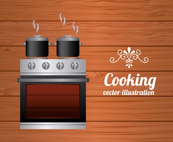 Stove design — Stock Vector