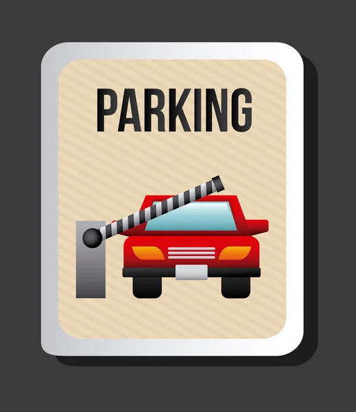 Parking design — Stock Vector