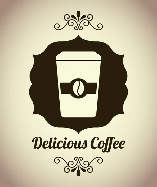 Kávu design — Stockový vektor