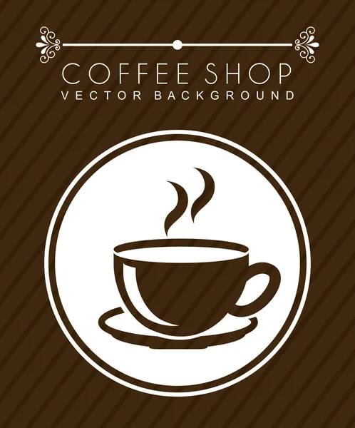 Design del caffè — Vettoriale Stock