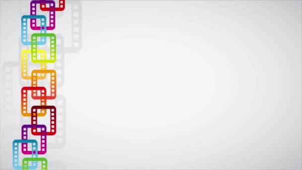 Animation von Filmikonen — Stockvideo
