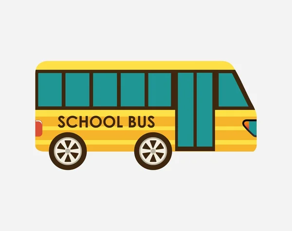 Projeto de ônibus escolar — Vetor de Stock