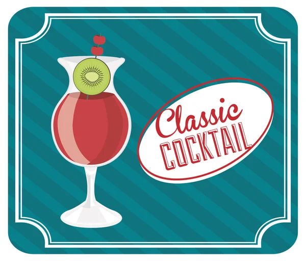 Conception de cocktail — Image vectorielle