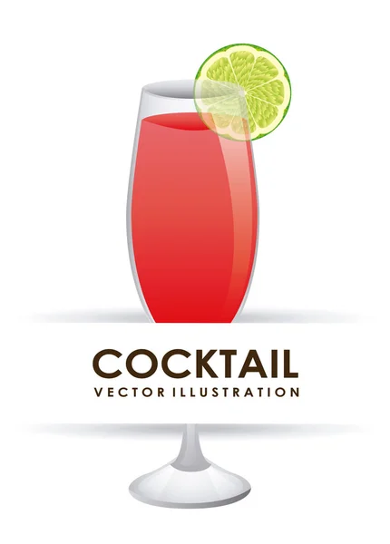 Conception de cocktail — Image vectorielle