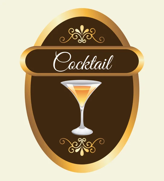 Design cocktail — Vettoriale Stock