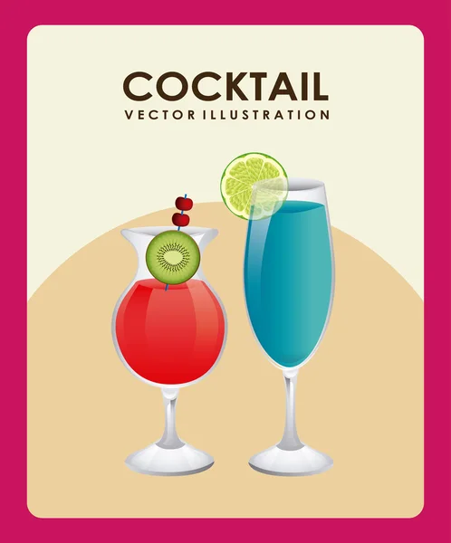 Design cocktail — Vettoriale Stock
