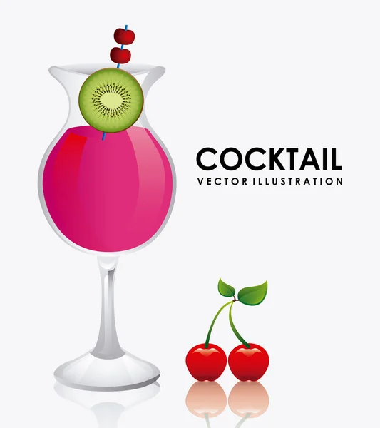 Cocktail design — Stock Vector