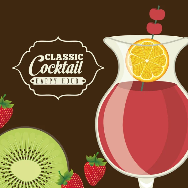 Cocktail ontwerp — Stockvector