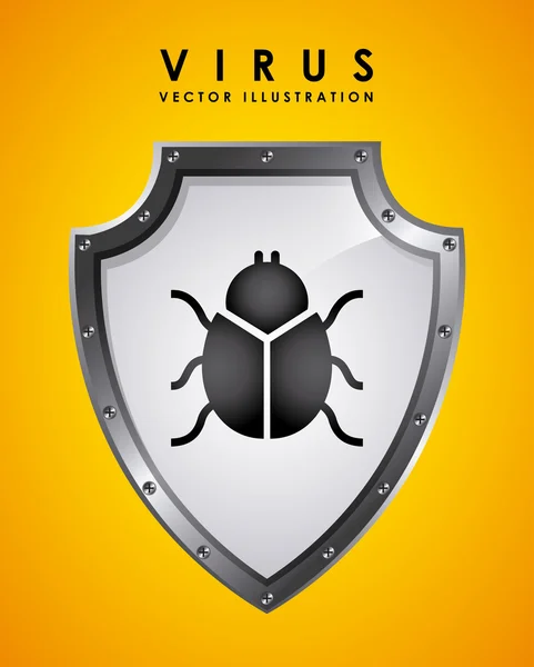 Diseño del virus — Vector de stock