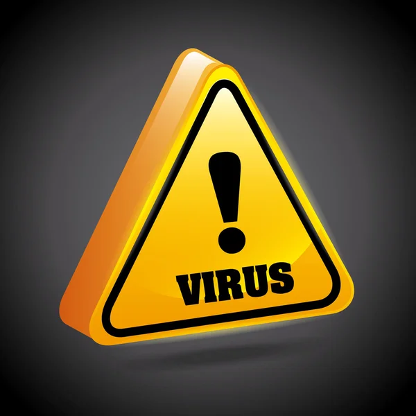 Progettazione del virus — Vettoriale Stock