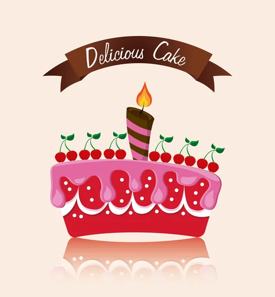 Diseño de pasteles — Vector de stock