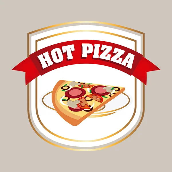 Diseño de pizza — Vector de stock