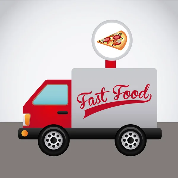 Pizza ontwerp — Stockvector