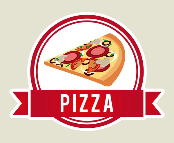 Diseño de pizza — Vector de stock