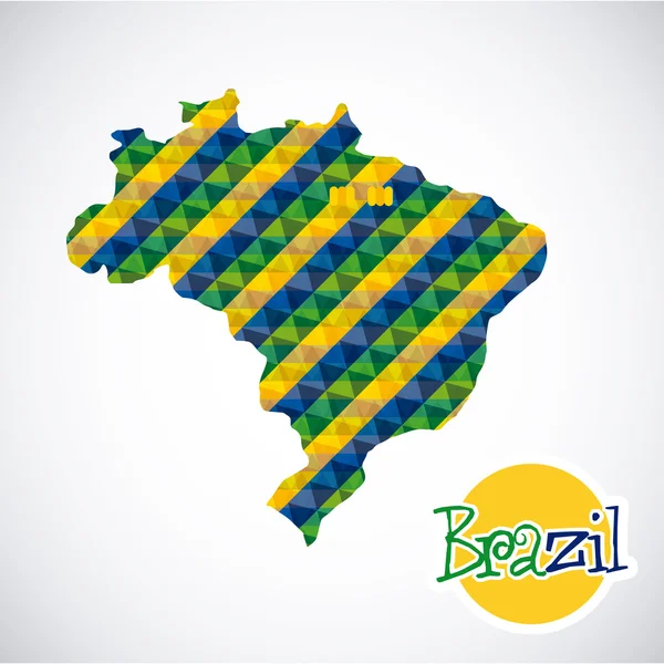 Brazília-design — Stock Vector