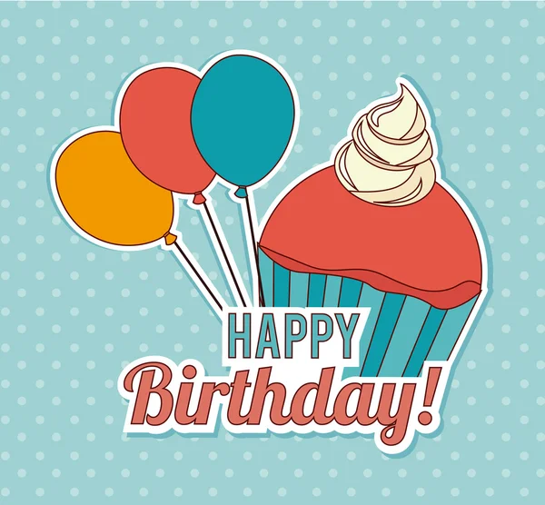 Diseño de cumpleaños — Vector de stock