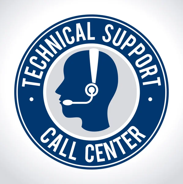 Technical support design — Stock Vector