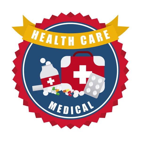 Conception des soins de santé — Image vectorielle