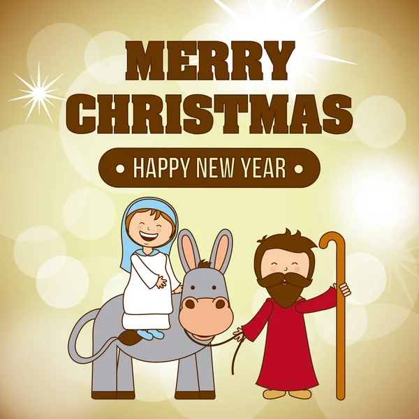 Merry christmas ontwerp — Stockvector