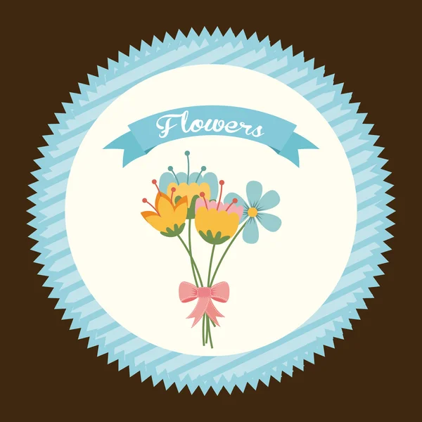 Diseño floral — Archivo Imágenes Vectoriales