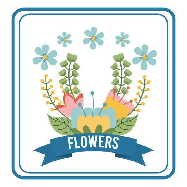 Diseño floral — Vector de stock