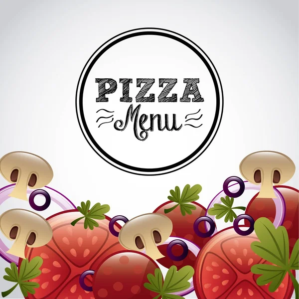 Diseño de pizza — Vector de stock