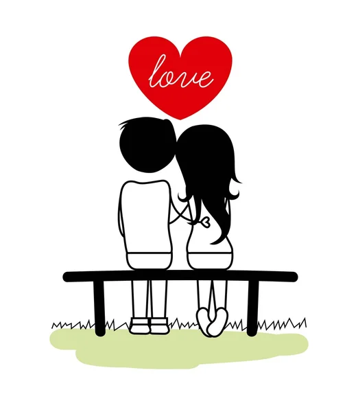 Diseño de amor — Vector de stock