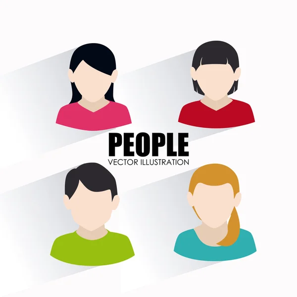 Diseño de personas — Vector de stock