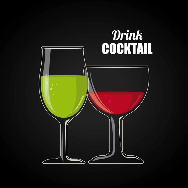 Diseño de bebidas — Vector de stock