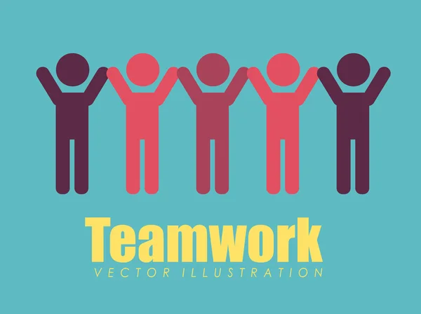 Teamwork design — Stock Vector