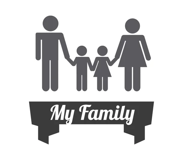 Familie ontwerp — Stockvector