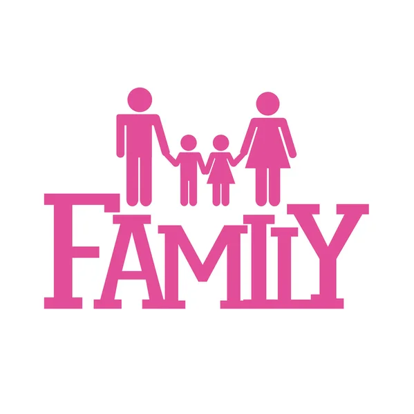 Familie ontwerp — Stockvector