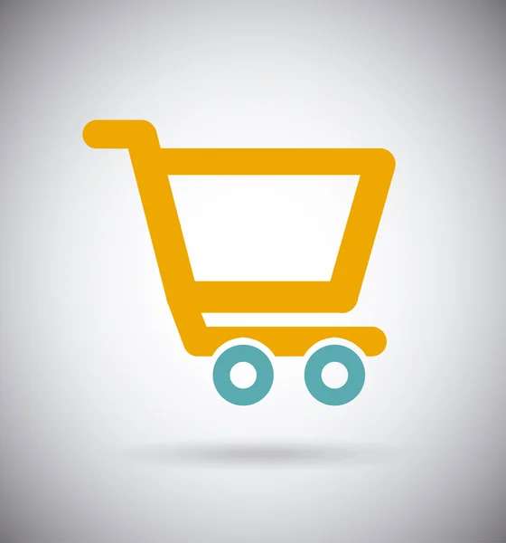 Carrito de compras diseño — Archivo Imágenes Vectoriales