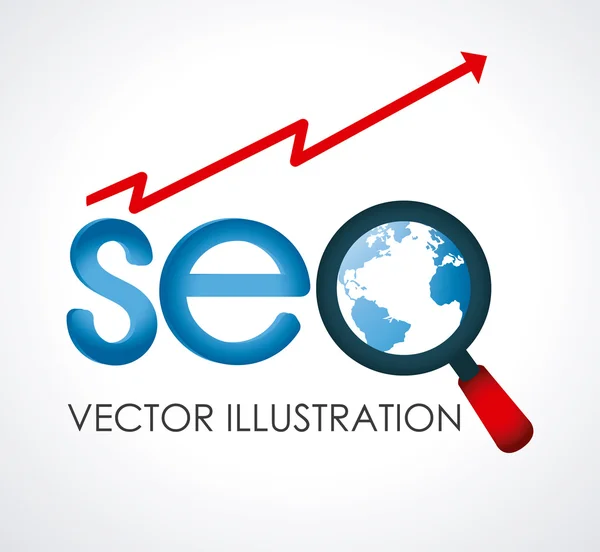 Diseño SEO — Vector de stock